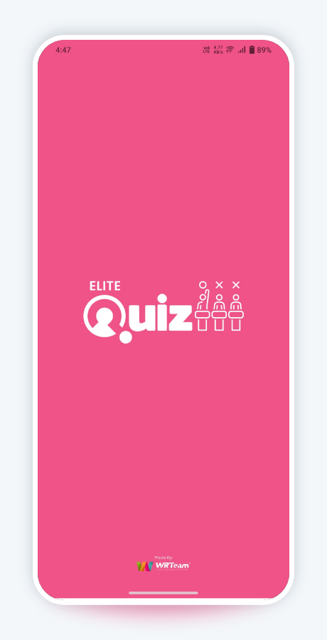 Elite Quiz — App Launch Screen website design by Mohammad Rakib