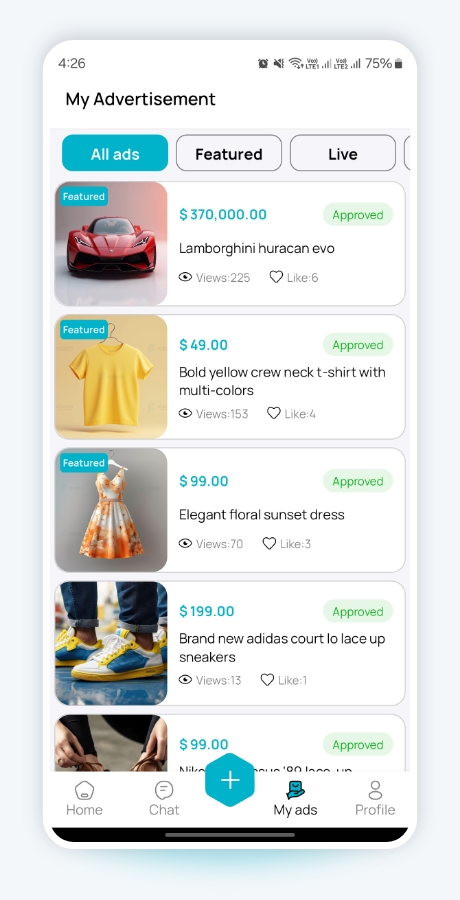 eClassify — Seller Ad Manager website design by Mohammad Rakib