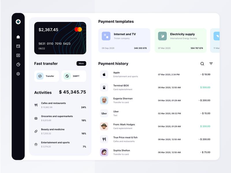Payment Management System website design by Mohammad Rakib