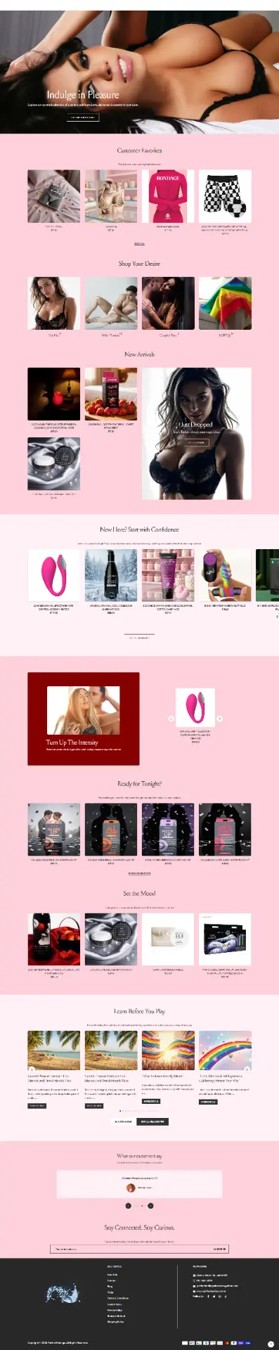 Intimate Wellness — Lifestyle Boutique website design by Mohammad Rakib