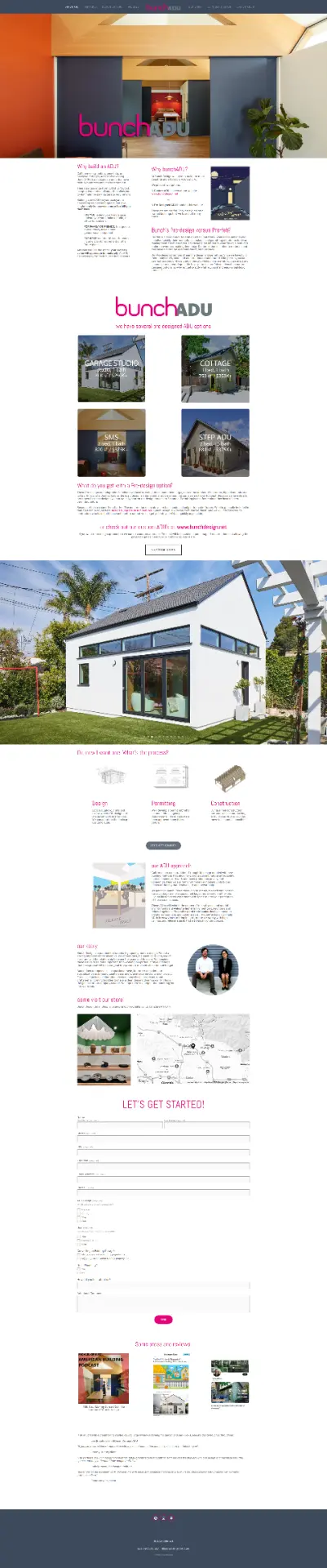 BunchADU — ADU Design Studio website design by Mohammad Rakib
